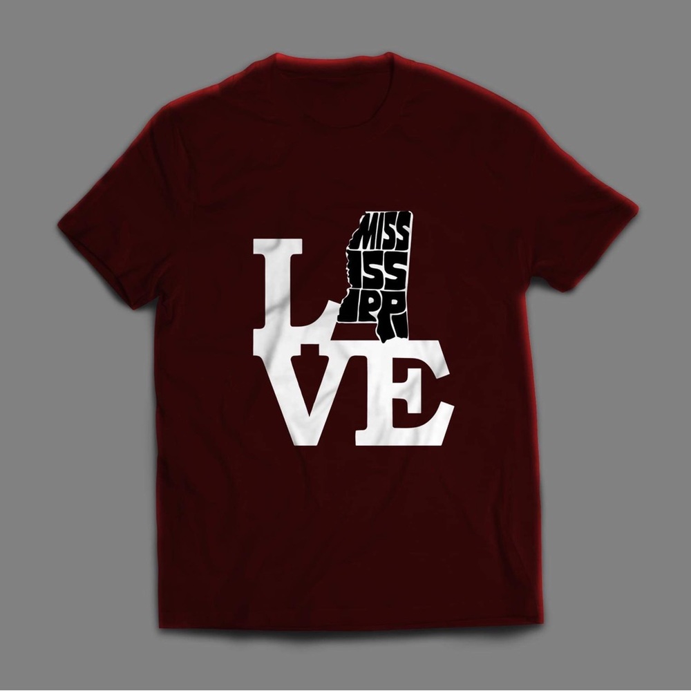 Burgundy Mississippi Love Unisex